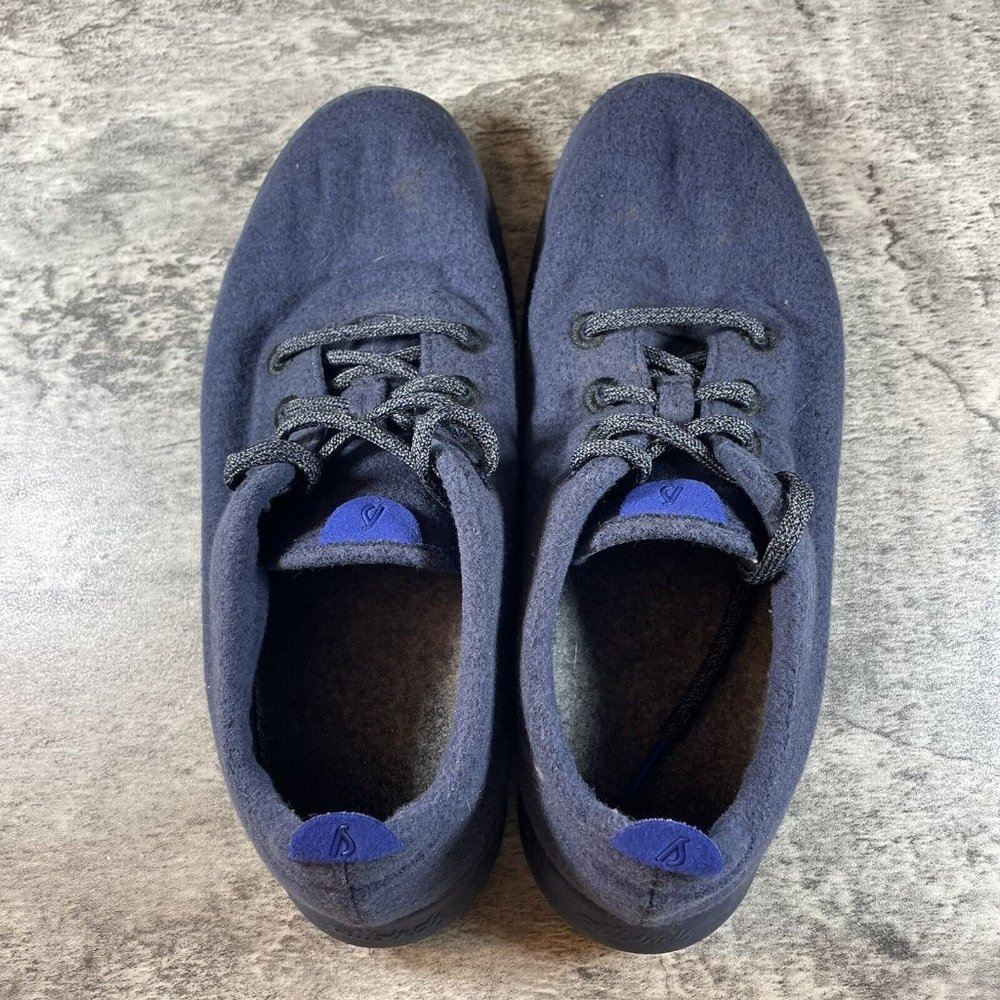 AllBirds & Outdoor Voices Wool Runners Mens 10 Navy Blue Lace Up Shoes - Picture 3 of 6